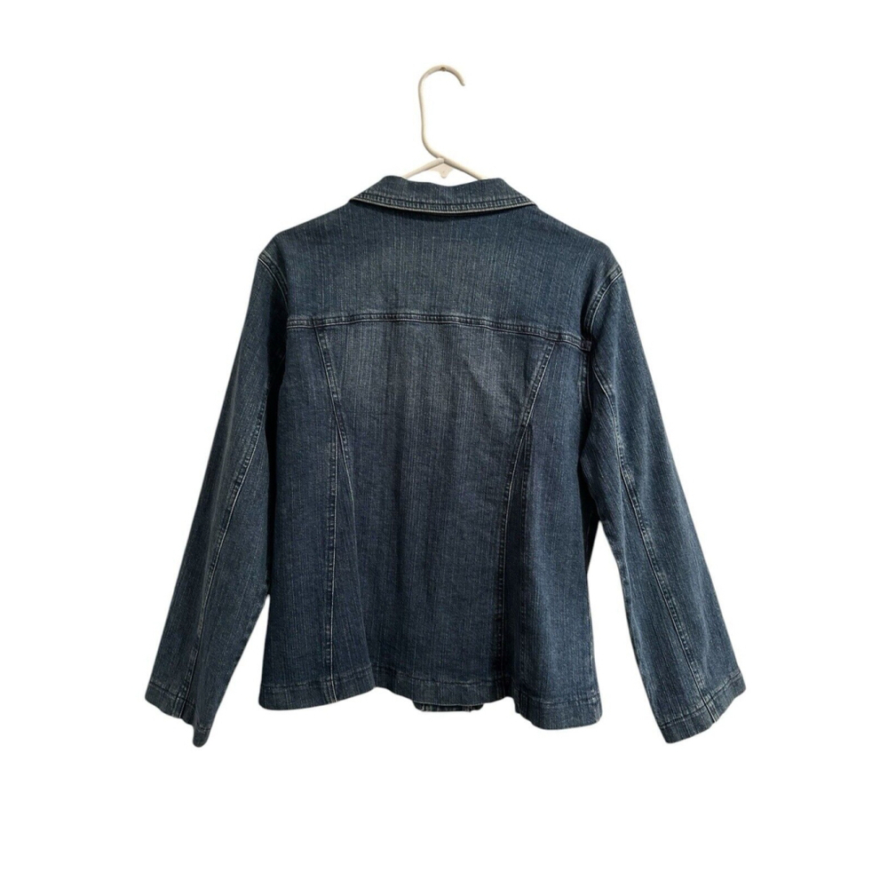 Katina Marie XL Denim Jacket Rhinestone Western NWT - Picture 5 of 16